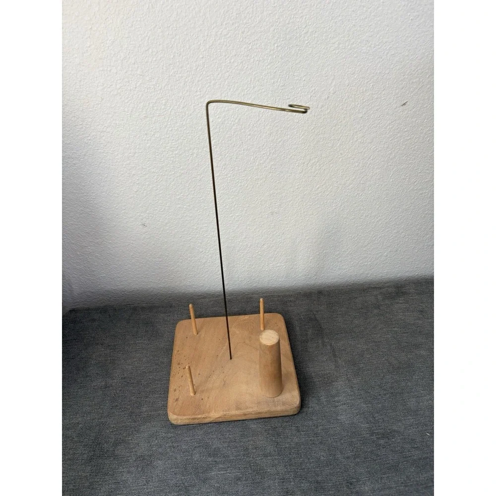 Yarn‎ Cone Holder Skein Holder Wooden Yarn Storage For Knitting Machines ~16